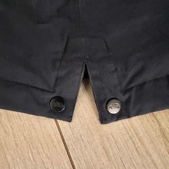 The North Face Long Hyvent Arctic Parka Down Fur Hood Blue Coat Size S - Picture 7 of 8